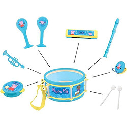 Avis Lexibook - Set Musical Peppa Pig - 7 instruments - Rangement dans le tambour