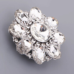 Alliage Rhinestone Boutons Boutons Décoratifs Accessoires De Couture Blanc