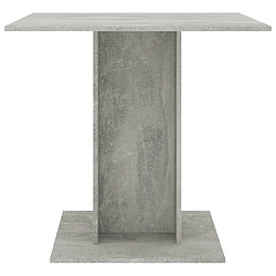 Avis Maison Chic Table de salle à manger,Table à dîner Gris béton 80 x 80 x 75 cm Aggloméré -GKD61209