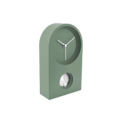 Karlsson Pendule design rétro Caout - H. 25 cm - Vert kaki