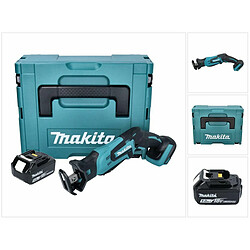 Makita DJR 185 T1J Scie sabre récipro sans fil 18 V + 1x Batterie 5,0 Ah + Coffret Makpac - sans chargeur