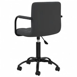 Acheter vidaXL Chaises pivotantes à manger lot de 6 noir velours