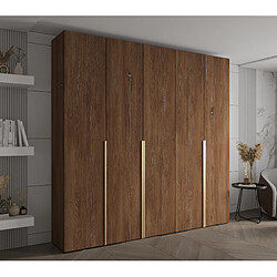 Abiks Meble Armoire Inova 1 À Portes Battantes 236,7/250/47 5 Portes (marron/d’oro)