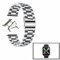 PHONECARE Kit Bracelet en Acier Stainless Lux + Outil+ Gel d'écran de Film protecteur Full Coque pour OPPO Watch 41mm - Gris