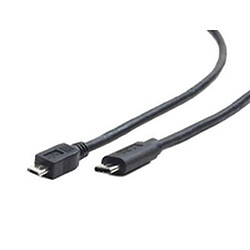 Câble USB 2.0 A vers Micro USB B GEMBIRD CCP-USB2-MBMCM-1M 1 m Noir