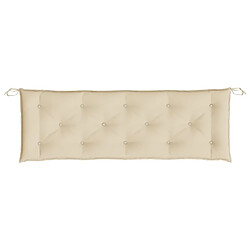 Acheter Maison Chic Coussin Confort | pouf | Coussin de banc de jardin beige 150x50x7 cm tissu oxford -GKD14612