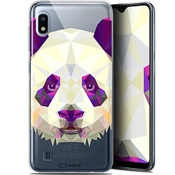 Caseink Coque Pour Samsung Galaxy A10 (6.2 ) [Gel HD Polygon Series Animal - Souple - Ultra Fin - Imprimé en France] Panda