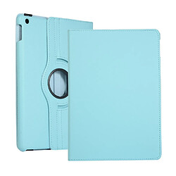 Etui en PU litchi avec support bleu clair pour votre Apple iPad 10.2 (2019)