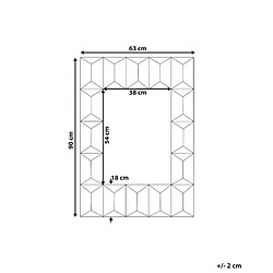 Avis Beliani Miroir HIZOTE 90 cm Bois foncé