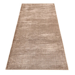 Avis Vidal Tapis de couloir en laine 203x81 brun Darya