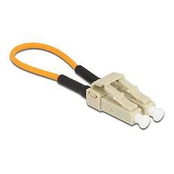 Delock - Loopback-Adapter - LC Multi-Mode (M) - Glasfaser - 62,5/125 Mikrometer - OM1 - orange, beige (86925)