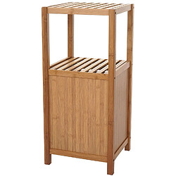 Decoshop26 Etagère armoire meuble pour salle de bain en bambou 80x36x34cm SDB04021