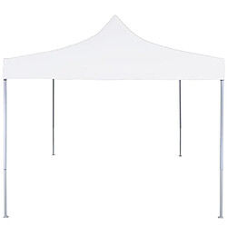 vidaXL Tente de réception pliable professionnelle 3x3 m Acier Blanc