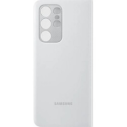 BIGBEN Folio Clear View Cover Gris Clair pour Samsung Galaxy S21 Ultra 5G Samsung