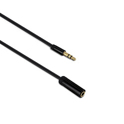 Metronic Câble audio jack stéréo 3,5 mm mâle/fem. 1,5 m