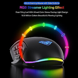 Avis Universal MMO Gaming Mouse avec boutons latéraux Macro Programmation 10000 DPI Réglable 14 Key USB Wired RVB