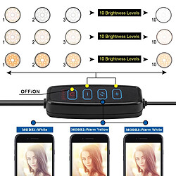 Avis Yonis Ring Light LED Réglable Avec Trépied