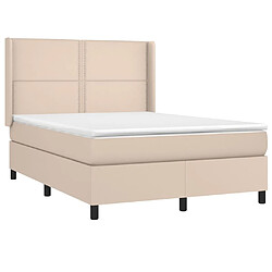 Acheter Sommier à lattes et matelas LED,Cadre à lattes de lit pour Adulte Cappuccino 140x190 cm -MN26014