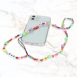 Avis Avizar Bijou Téléphone Perles, Love et Étoiles 65cm Collection Lovely Multicolore