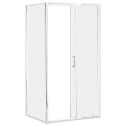 Acheter Beliani Cabine de douche YORO II 80 x 100 x 185 cm Argenté