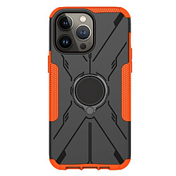 Coque en TPU anti-chocs avec béquille pour votre iPhone 14 Pro Max - orange