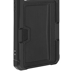 Avizar Coque pour Samsung Galaxy S24 Antichoc Coins Renforcés Porte-carte Noir