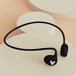 Casque Bluetooth Sans Fil Air Conduction Oreille Ouverte Écouteur Stéréo Casque De Sport Léger Noir Mickey