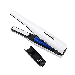 Universal Fer à friser portable Batterie au lithium-ion rechargeable 2200mAh Mini sans fil Coiffure Plaque en céramique Cheveux Fer plat | Coiffeur en céramique | Cheveux en céramique (blanc)