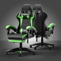 RATTANTREE Chaise de Gaming avec Repose-Pied, Chaise Gaming Racing, Dossier Inclinable à 155, Avec support lombaire, Fauteuil gamer Ergonomique, Siege Gaming avec Appui-tête, Noir Grena pas cher