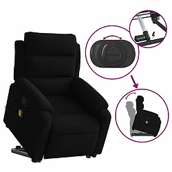 Maison Chic Fauteuil Relax pour salon, Fauteuil de massage inclinable Noir Velours -GKD72531 pas cher