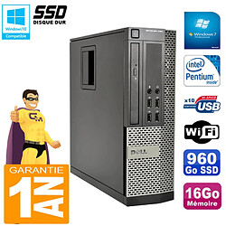 PC DELL 990 SFF Intel G840 Ram 16Go Disque 960Go SSD Graveur Wifi W7 - Occasion