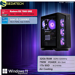 Sedatech PC Gamer • Intel i5-12600KF • RX 7900 GRE • 32Go RAM • 1To SSD M.2 • Windows 11