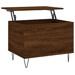 Maison Chic Tabls basse,Table Console pour salon Chêne marron 60x44,5x45 cm Bois d'ingénierie -MN25202