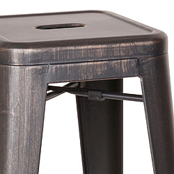 Tabouret VANTAGGIO HIGH noir / or hjh OFFICE