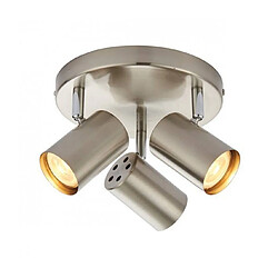 Saxby Spot Arezzo 3 ampoules Acier Chrome