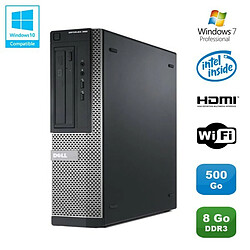 PC DELL Optiplex 390 DT G630 2.7Ghz 8Go 500Go Graveur DVD WIFI HDMI Win 7 Pro - Occasion