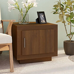 vidaXL Table basse chêne marron 51x50x45 cm bois d'ingénierie