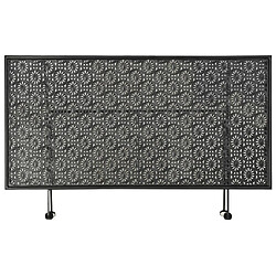 Avis vidaXL Table basse pliante Style vintage Métal 100x50x45 cm Noir