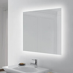 Miroir rectangulaire Emuca Centaurus avec éclairage décoratif à led 60x80cm 14W 4000K aluminium et verre