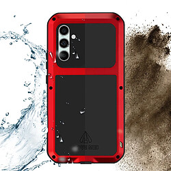 Acheter Coque Love Mei pour Samsung A34 5G Intégrale Antichoc Antichute Etanche Rouge