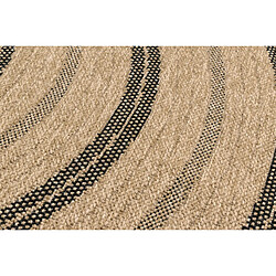 Acheter Avril Paris Tapis extérieur rond - 160cm - naturel - 100% polypropylène résistant aux UV - 1400 gr/m2 - NOUR