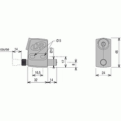 La Croisee Ds VERROU A CLES IDENTIQUES LAQ BLC RAL9010