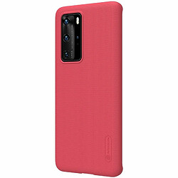 Alive Records Nillkin Super Frosted Shield - Coque pour Huawei P40 Pro (Rouge Vif)