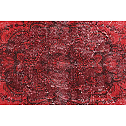 Vidal Tapis de laine 213x114 rouge Ultra Vintage pas cher