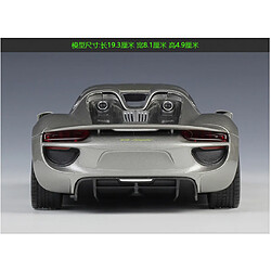 Avis Universal 1: 24 Porsche 918 Concept Coupe Simulation Moulée sous pression Modèle de voiture en alliage Jouets décoratifs pour enfants |(Argent)