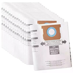 Sacs filtrants de remplacement de Type E, pour aspirateur de 5 à 8 gallons, pour magasin, pièces de rechange, 90661, 906, 9066100, 15 paquets