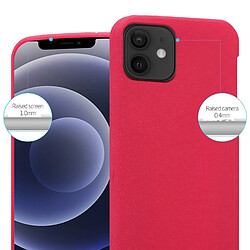 Cadorabo Coque iPhone 12 / 12 PRO Etui en Rouge