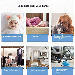 Vision nocturne WiFi mini caméra 1080P, surveillance de bébé de sécurité à domicile, carte mémoire gratuite pas cher