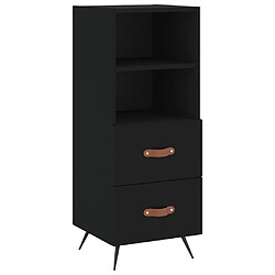 Acheter vidaXL Buffet haut Noir 34,5x34x180 cm Bois d'ingénierie