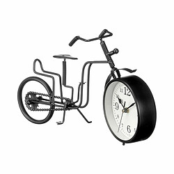 Gift Decor Horloge de table Bicyclette Noir Métal 33 x 21 x 4 cm (4 Unités)